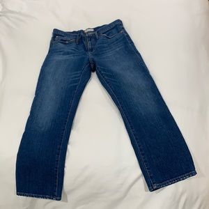 Madewell 10” high riser Demi boot jeans